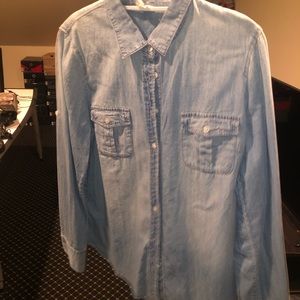 J crew denim button up